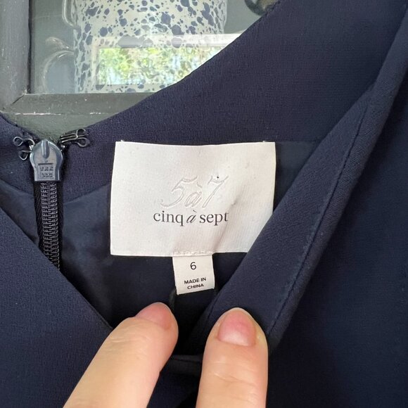 Cinq à Sept Women's Kirsty Dress - Size 6 - Color: Navy - NWOT - Picture 8 of 8